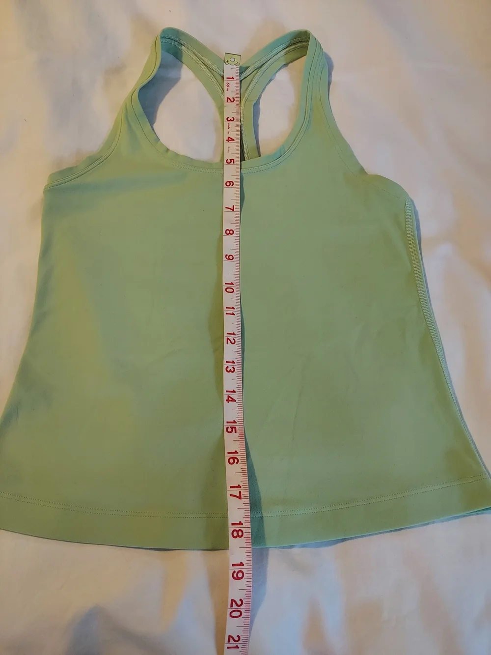 Lululemon Cool Racerback Tank Top Race Length Mint Green Size 4 / 6